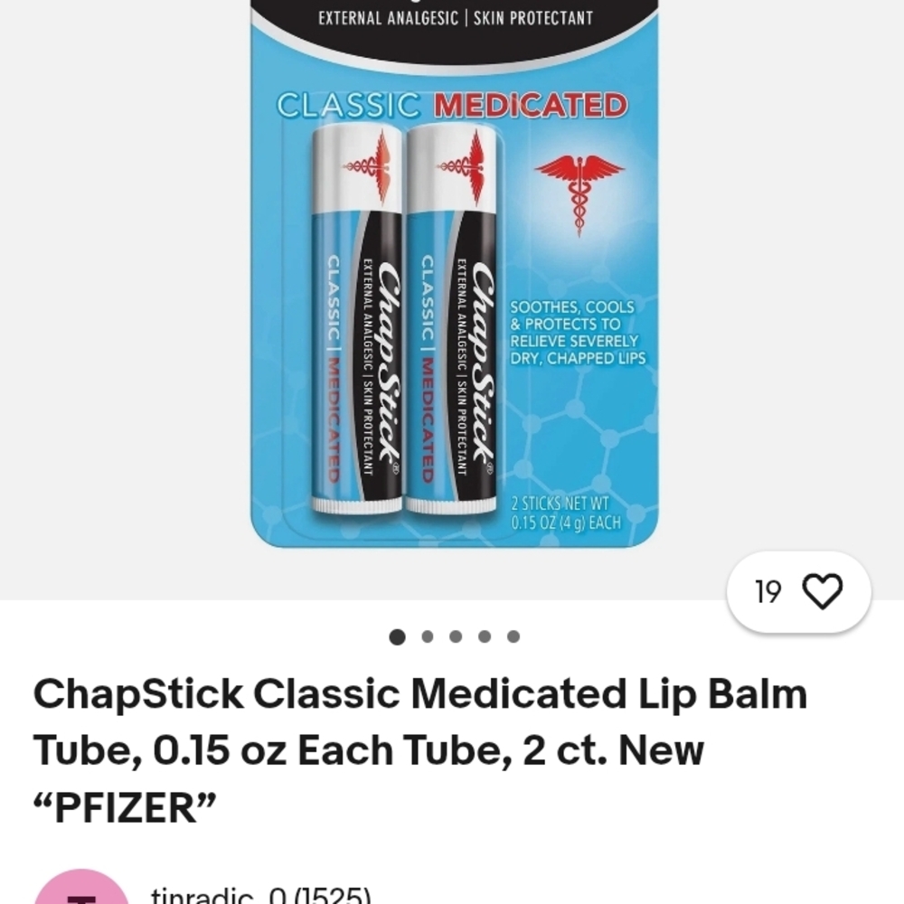Medicated Lip Balm - Soothing Light Blue - Picture 4 of 4